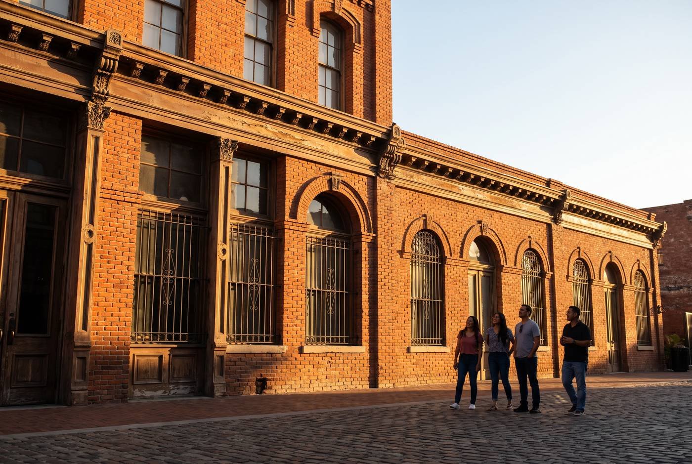 AI-generated editorial view inspired by Chinese American Museum in Downtown Los Angeles, Downtown Los Angeles.